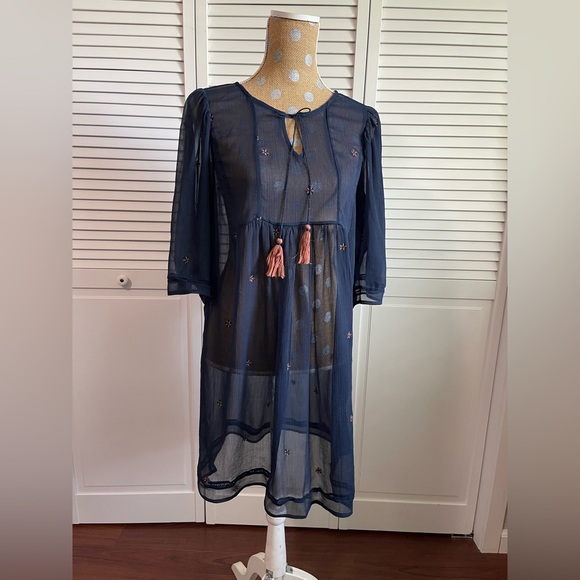 Lucky brand, sheer floral dress - Picture 4 of 5